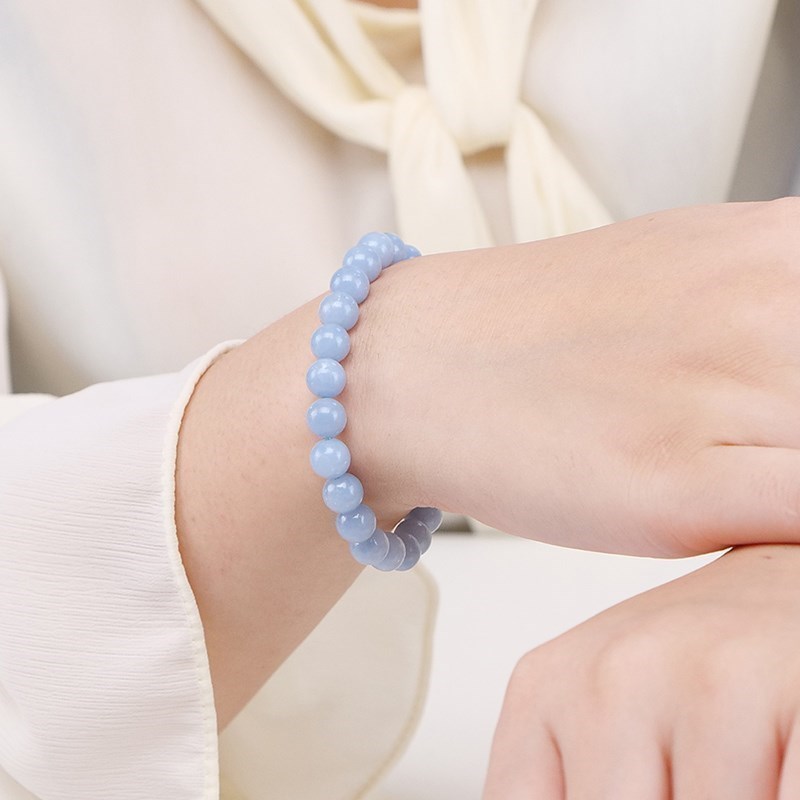 JD 내추럴 스톤 블루 엔젤라이트 천사 팔찌, 여성용  - Yoga Fitness Tracker 리뷰 및 가격