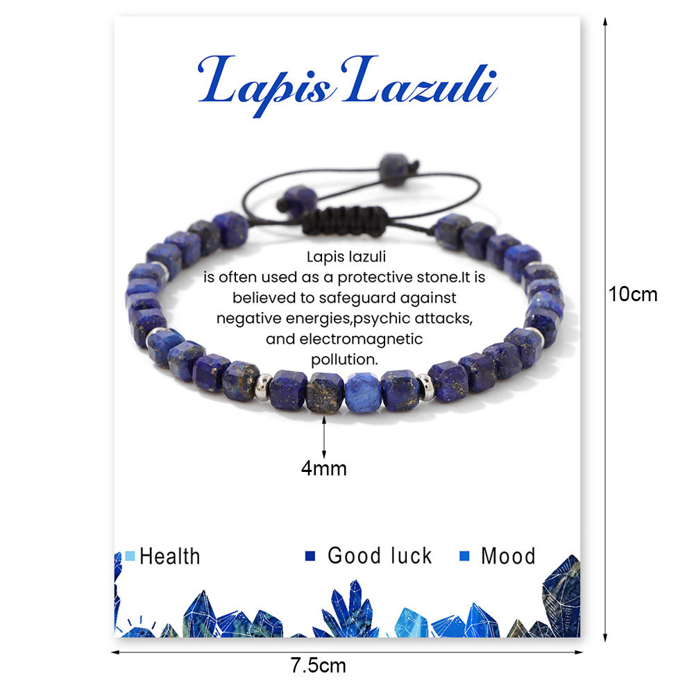 천연석 흑요석 팔찌 5MM 정사각형 큐브 터키석 쿼츠  - Yoga Fitness Tracker 리뷰 및 가격