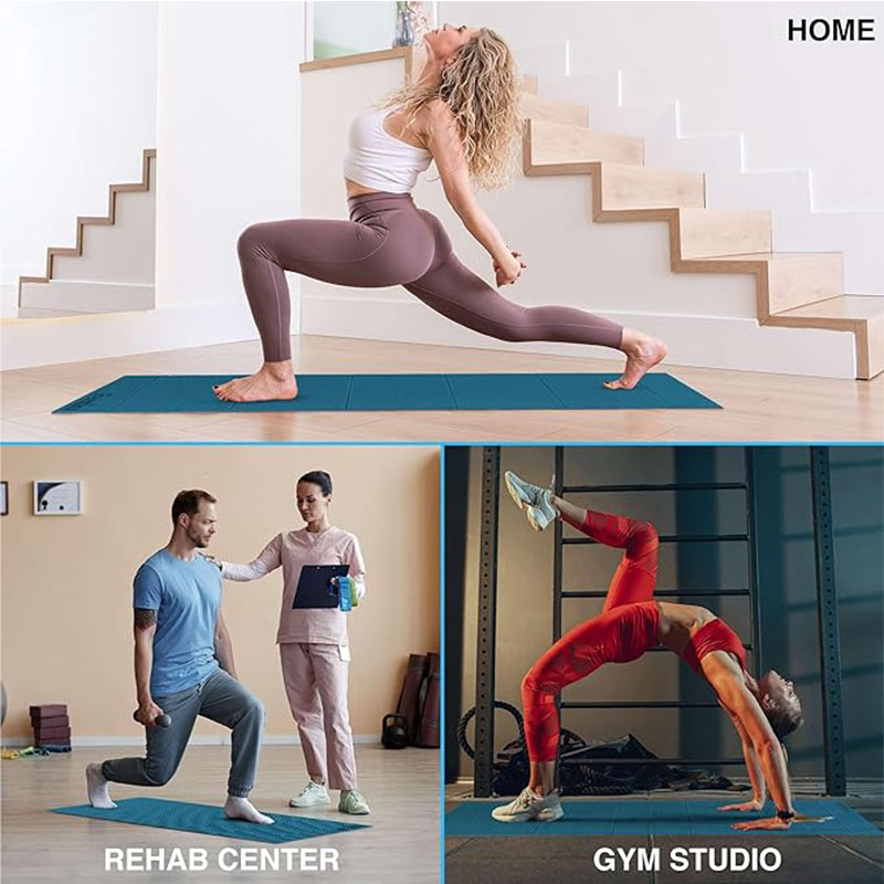맞춤형 TPE 논슬립 요가 매트 친환경 두꺼운 접이식  - Yoga Fitness Logo Design 리뷰 및 가격