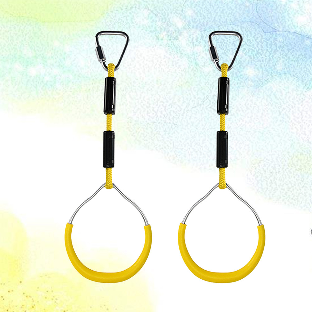 2Pcs 다채로운 어린이 등반 링 단단하고 매끄러운 표 - Gymnastics Rings 리뷰 및 가격