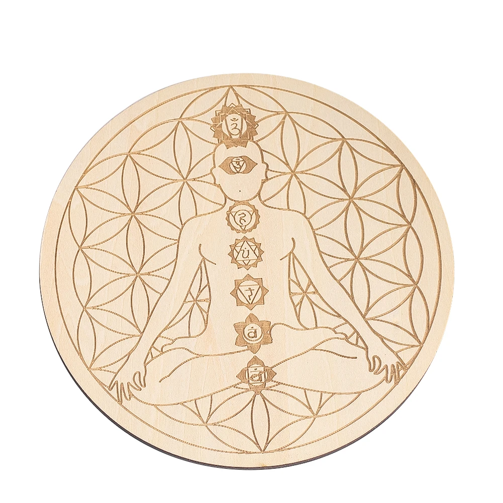 15CM 레이저 조각 7 차크라 명상 Patanjali - Yoga And Fitness Mat 리뷰 및 가격